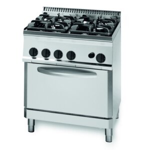 KBS Gas-Herd 19,5kW 4 Brenner mit Elektro Backofen