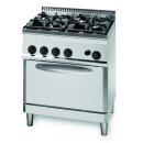 KBS Gas-Herd 19,5kW 4 Brenner mit Elektro Backofen