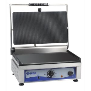 KBS Kontaktgrill Grillfläche 45x27 cm oben gerillt & unten glatt 1 Heizzone