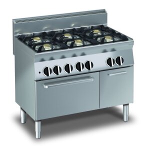 KBS Gas-Herd mit Gasofen mit 6 Brennern