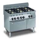 KBS Gas-Herd mit Gasofen mit 6 Brennern