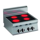 KBS Glaskeramik Elektro-Kochfläche mit 4...