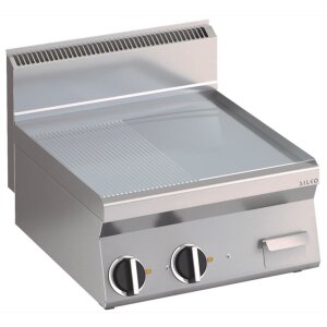 KBS Elektro Grillplatte geteilte verchromte Heizfläche 596x555mm 2 Heizzonen