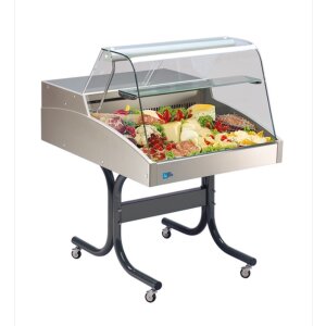 KBS Mehrzweckvitrine Super 2000 C mit gebogenem Glasaufbau