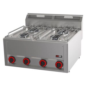 KBS Gas-Kochfläche mit 4 Brenner Tischgerät