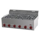 KBS Gas-Kochfläche mit 6 Brenner Tischgerät