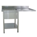 KBS Spülcenter B 120cm - 1 Becken links - mit glatter Ablagefläche