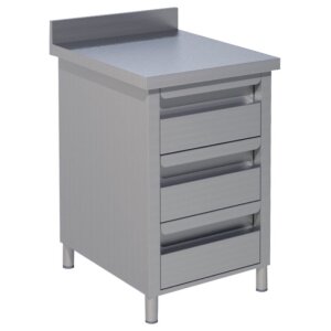 KBS Schubladenschrank 2 Schubladen BxT 50x70cm mit Aufkantung