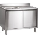 KBS Spülschrank mit Schiebetüren B 120cm - Becken links