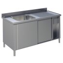 KBS Spülschrank mit Schiebetüren B 140cm -...