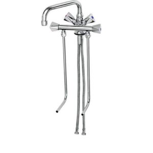 KBS Mischbatterie Hochdruck mit 2 Unterspülrohren