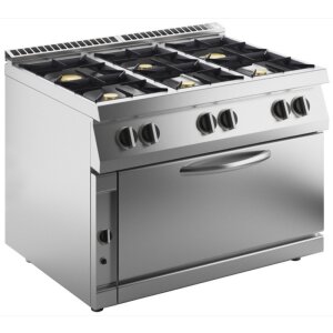 KBS Gas-Herd 6 Brenner mit Jumbo Gas-Ofen