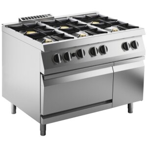 KBS Gas-Herd 6 Brenner mit Gas-Ofen