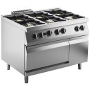 KBS Gas-Herd 6 Brenner mit Gas-Ofen