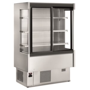 KBS Wandkühlregal Pinto 200 mit Schiebetüren selbstschließend