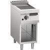 KBS Gas-Grillplatte gerillt verchromt 7kW mit 1 Heizzone offener Unterbau