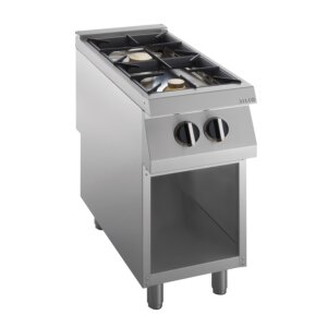 KBS Gas-Kochfläche 2 Brenner 15 kW, offener Unterbau