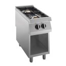 KBS Gas-Kochfläche 2 Brenner 15 kW, offener Unterbau