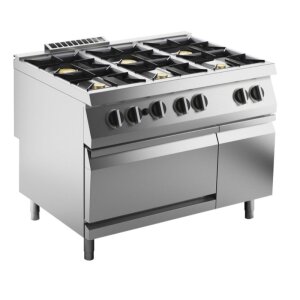 KBS Gas-Herd 6 Brenner 50 kW mit Gas-Ofen 8kW