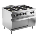 KBS Gas-Herd 6 Brenner 50 kW mit Gas-Ofen 8kW