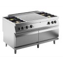 KBS Gas-Herd 4 Brenner + 1 Glühplatte 60kW mit 2...