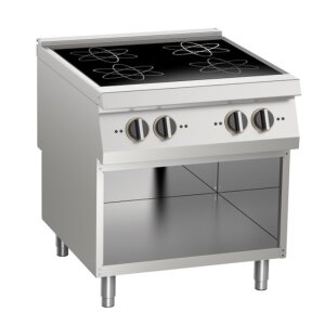 KBS Kochfläche Induktion 4 Platten 4x5 kW, offener Unterbau