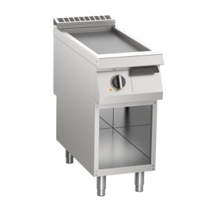 KBS Elektro-Grillplatte glatt verchromt 10,5kW 1 Heizzone offener Unterbau