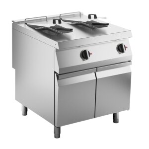 KBS Elektro-Fritteuse 2 Becken je 15 L Standgerät 24kW