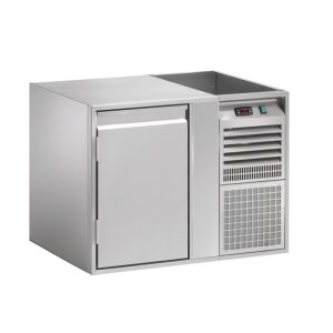 KBS Kühltisch mit Edelstahlverdampfer KTE 1 M