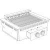 KBS Elektro Grill 2 Heizzonen Drop In 700 Breite 800mm