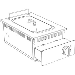 KBS Elektro Fritteuse 10 Liter Drop In 700 Breite 400mm