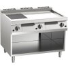 KBS Gas-Grillplatte 1/3 gerillt verchromt 31,5kW 3 Heizzonen offener Unterbau