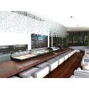 Neumärker Royal Cooling Sushi 6 Kühlvitrine für 6 GN 1/3 GN x 40mm - Kompressor links