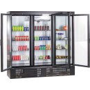 KBS Glastürkühlschrank KU 1850 G mit 3 Drehtüren