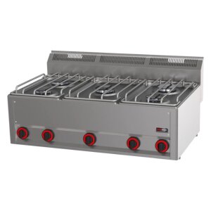 KBS Gas-Kochfläche mit 5 Brenner Tischgerät
