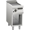 KBS Gas-Grillplatte gerillt aus Edelstahl 6 kW mit 1 Heizzone offener Unterbau