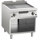 KBS Gas-Grillplatte aus Edelstahl 2/3 glatt + 1/3 gerillt...