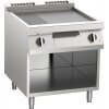 KBS Elektro-Grillplatte aus Edelstahl 2/3 glatt + 1/3 gerillt 10,8kW 2 Heizzonen