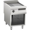 KBS Elektro-Grillplatte aus Edelstahl 2/3 glatt + 1/3 gerillt 10,5 kW 2 Heizzonen