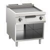 KBS Elektro-Grillplatte glatt aus Edelstahl 15,0 KW 2 Heizzonen offener Unterbau