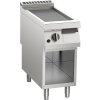 KBS Gas-Grillplatte gerillt aus Edelstahl 10,5 kW mit 1 Heizzone offener Unterbau