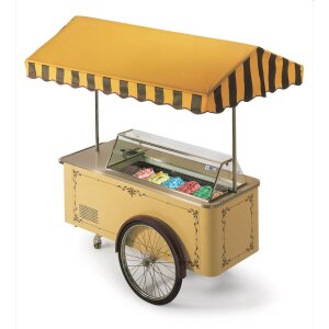 NordCap Speiseeiswagen CARRETTINO SCHWARZ