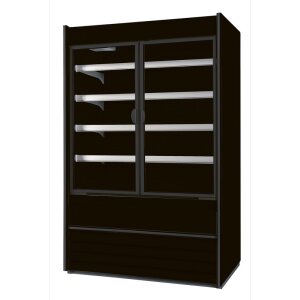 NordCap Wandkühlregal ALASKA 120 SLIM ENERGY DR BLACK OM