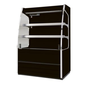 NordCap Wandkühlregal MERCURY 071 H 1424 M1 BLACK