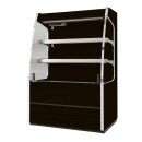 NordCap Wandkühlregal MERCURY 071 H 1424 M1 BLACK