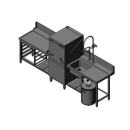 Winterhalter Zu/Ablauftisch PT, SRT, MRT Serie gekantet...