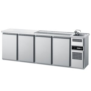 CHROMOnorm Getränketheke 1 Becken rechts, 3 TÜREN