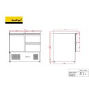 NordCap COOL-LINE Universalkühltisch KT 9 1T-2Z