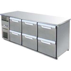 Hagola Kühltheke Neptun 2100 rrr mit glatter Arbeitsplatte