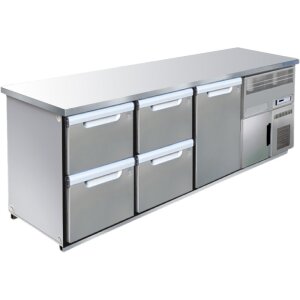 Hagola Kühltheke Berlin 2500 rrd mit glatter Arbeitsplatte